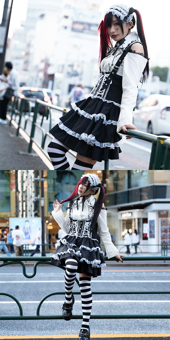 楽天市場】3ジャンパースカート ゴスロリ ワンピース ジャンスカ