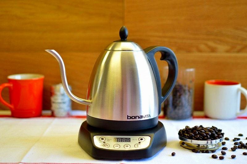 楽天市場】電気ケトル ボナビータ 1.0L 温度計付 温度調節可能