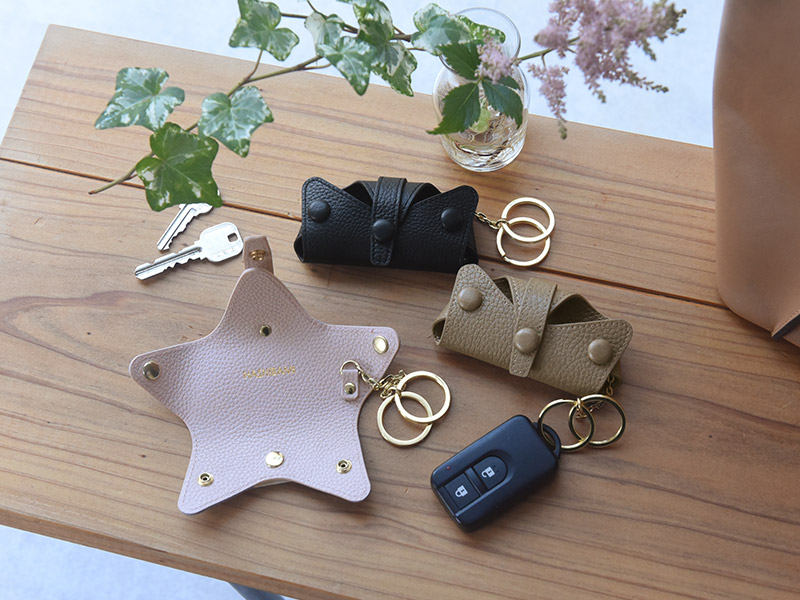 楽天市場】HASHIBAMI 牛革 星型キーケース／スマートキー対応／レザー