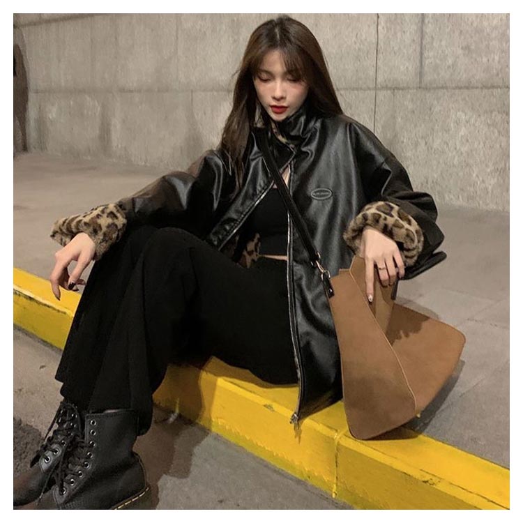 BACKBONE】リバーシブル レザージャケットダブルジップパーカー M