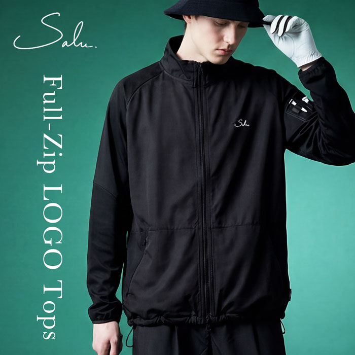 ストレッチ ジップアップ トップス メンズ 送料無料・(100)メール便可