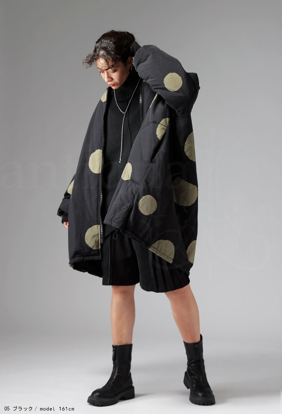 ドットコート コート レディース アウター ドット柄 送料無料・再入荷