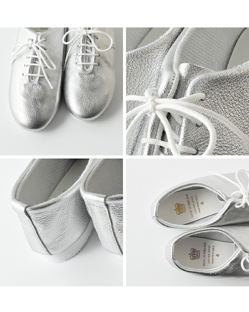 楽天市場】CROWN クラウン メタリック レースアップ レザー シューズ