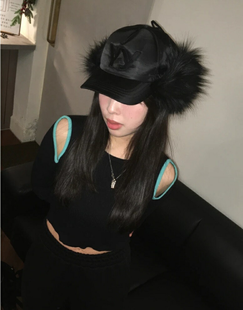 楽天市場】[Open Yy]（オープンワイワイ） Faux Fur Earflap Cap Black