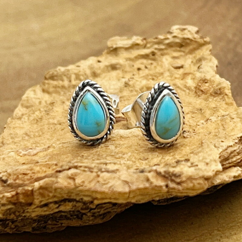 楽天市場】【4h限定30%offクーポン対象】ターコイズ ピアス シルバー