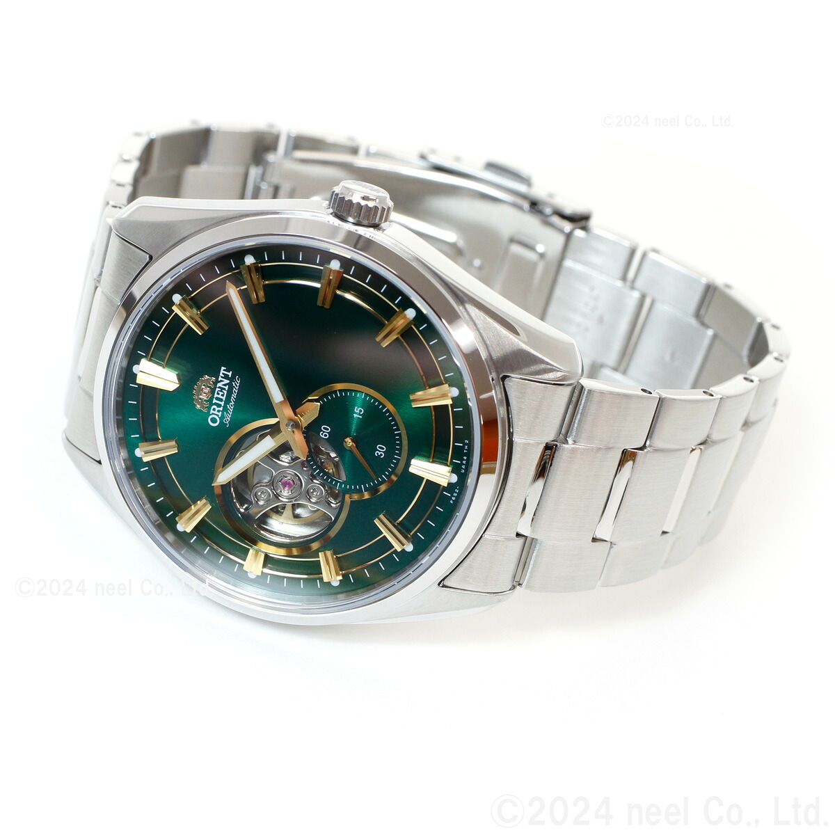 オリエント ORIENT コンテンポラリー セミスケルトン 腕時計 メンズ