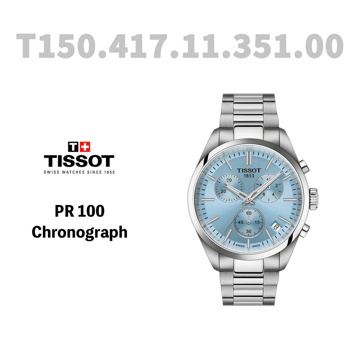 ティソ TISSOT PR 100 クロノグラフ T150.417.11.351.00 腕時計 メンズ