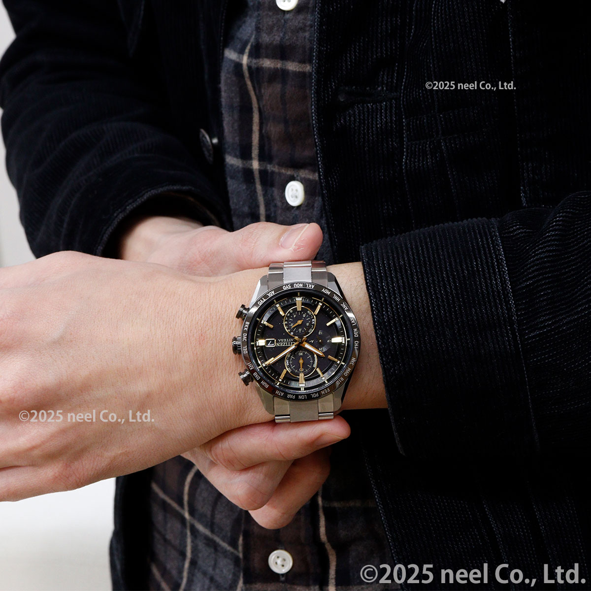 シチズン アテッサ エコ ドライブ 電波時計 限定モデル AT8184-57E