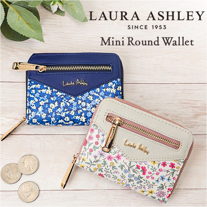 ローラアシュレイ 財布 TLPM-01 通販 二つ折り財布 2つ折り財布 ミニ