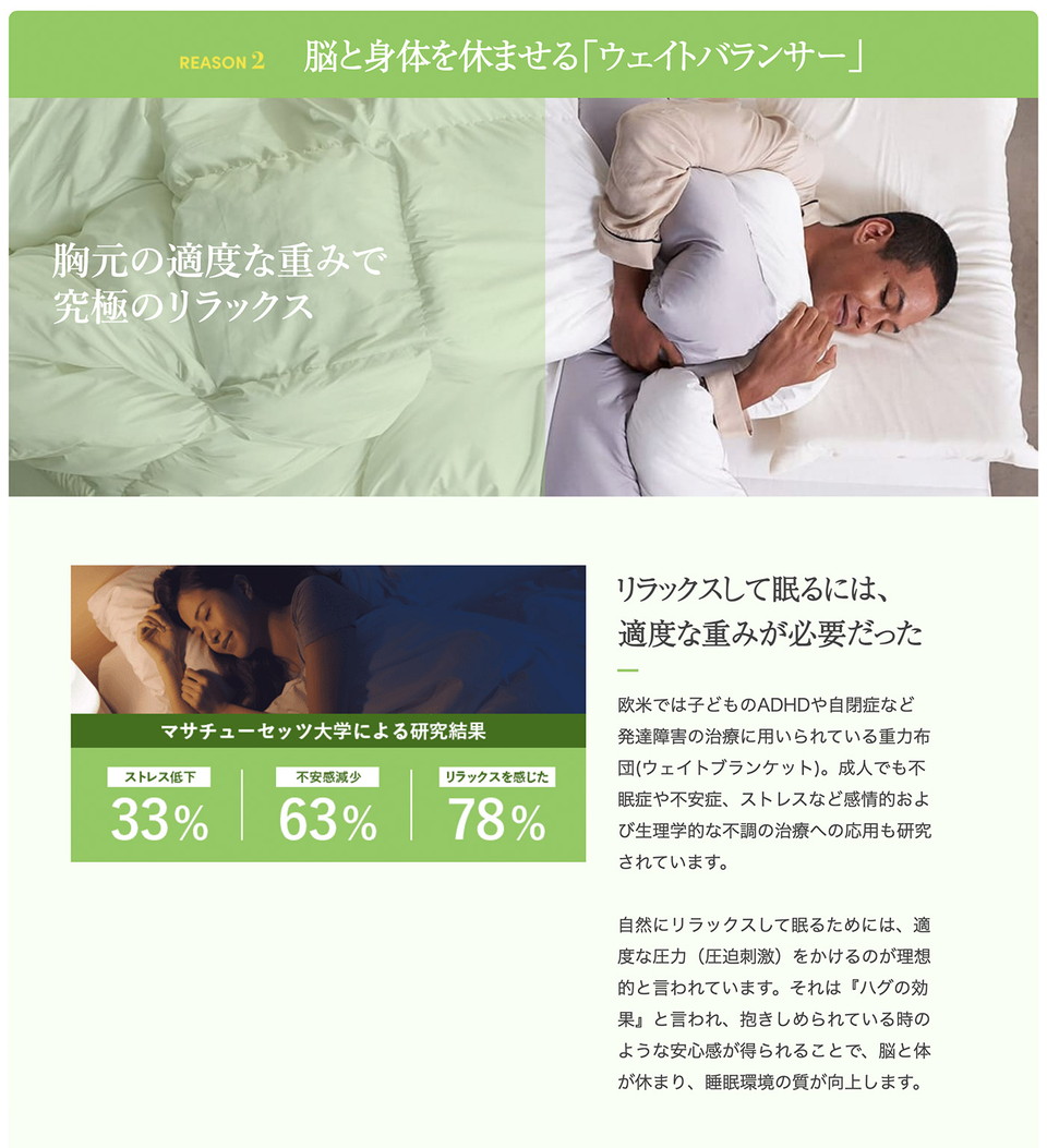 楽天市場】[BRAIN SLEEP] ブレインスリープ コンフォーター ウェイト