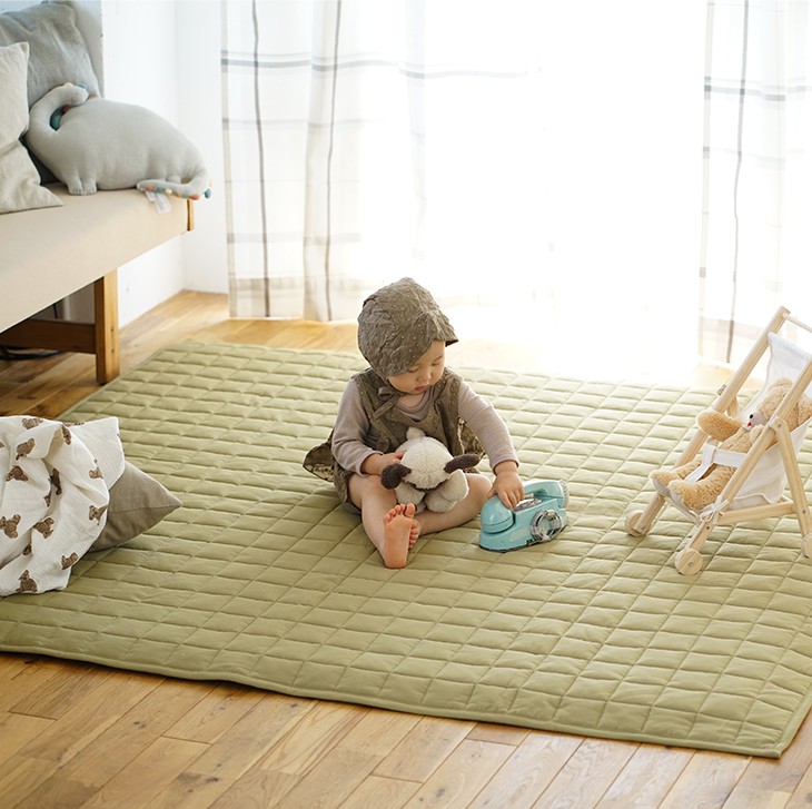 楽天市場】ラグ 北欧 チノキルト 180×180cm cucan◇ maison de reve