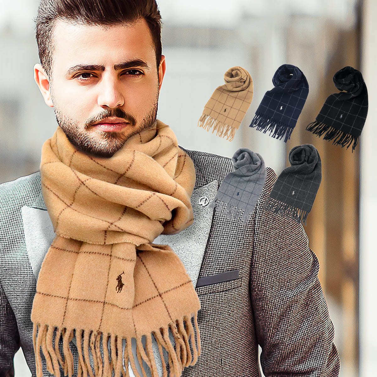 楽天市場】ラルフローレン マフラー メンズ ポロ ラルフローレン POLO