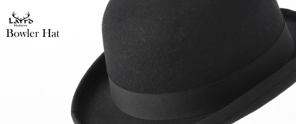 Laird Hatters メンズ ボーラーハット 英国製 ウールハット フェルト