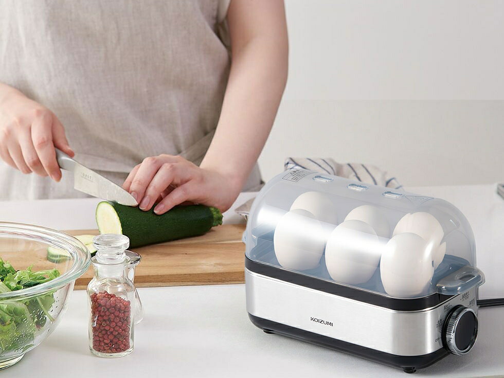 楽天市場】コイズミ エッグスチーマー 自動 ゆで卵器 KES-0402 送料