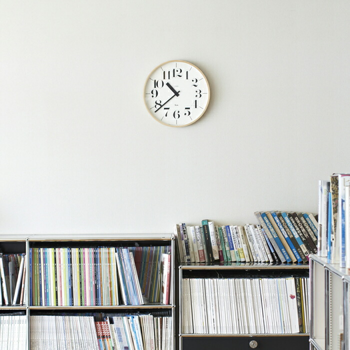 楽天市場】【ミニタオル付き】掛け時計 電波時計 / Lemnos（レムノス