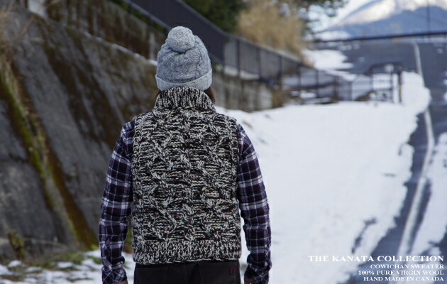 Kanata カナタ ニット ベスト カウチン ジップ リス 希少 カナダ製 S 楽天市場】KANATA カウチンセーター（カウチンベスト）｜カナタ 社
