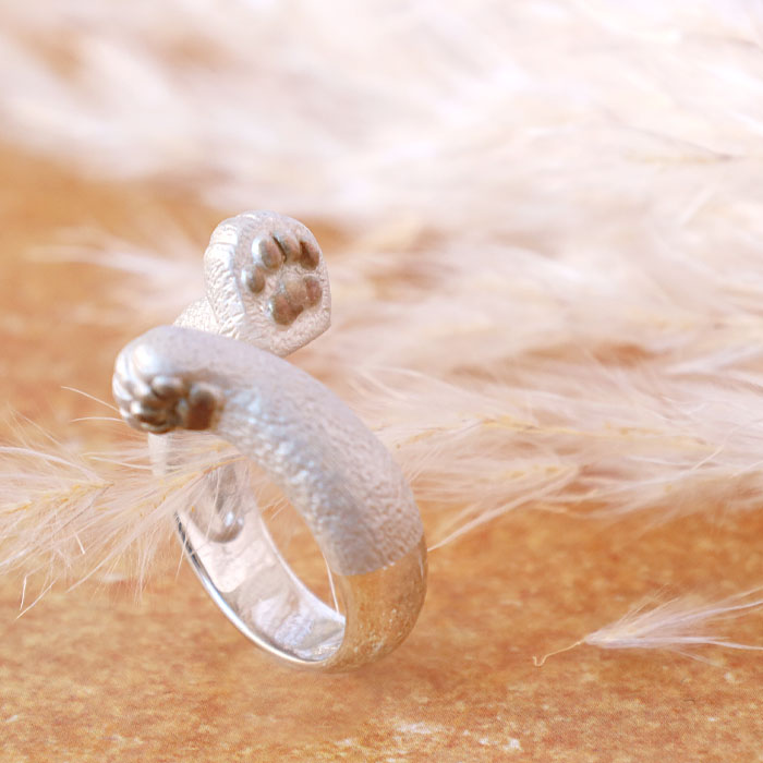 楽天市場】naturama(ナチュラマ) 猫の手 クリームパン リング シルバー