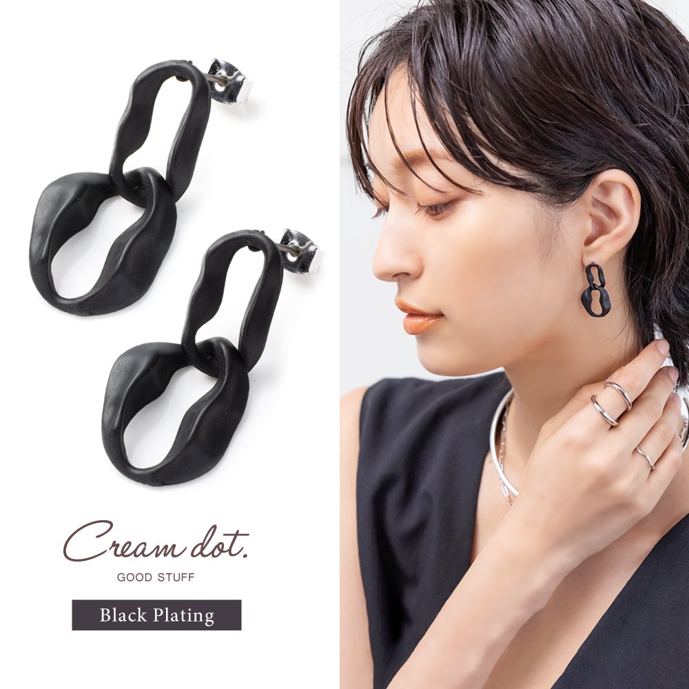 ゆうパケット】ピアス チタンポスト 低アレルギー レディース 揺れる