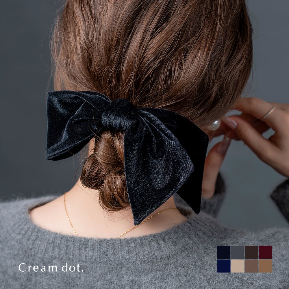 楽天市場】2点10%OFFクーポン配布中！シュシュ リボン ベロア