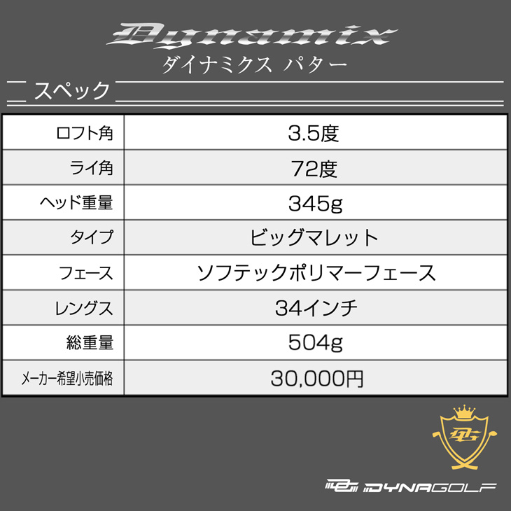 楽天市場】パター マレット グリップ 太め おすすめ 初心者 大きめ