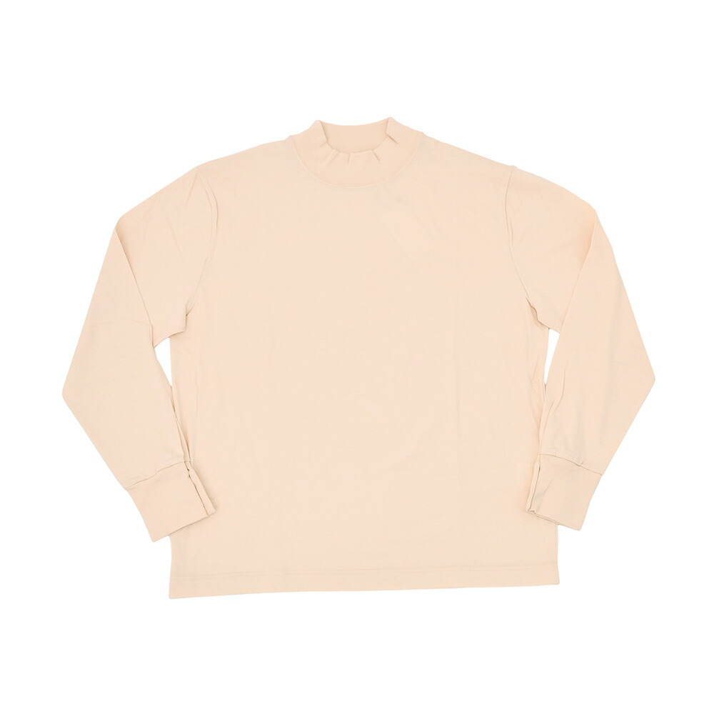 エラシオ ELACIO モックネックカットソー メンズ 長袖Tシャツ コットン