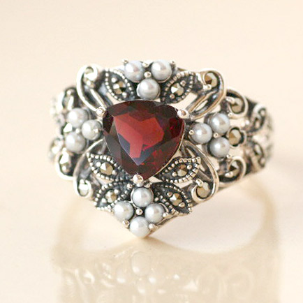 楽天市場】【スーパーセールクーポン有】【碌山】 シルバー ガーネット