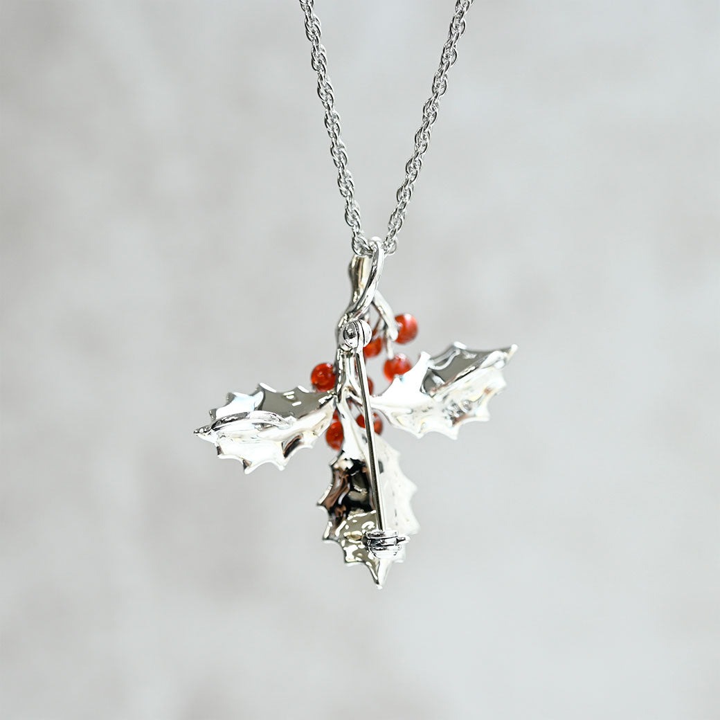 楽天市場】【碌山】 シルバー ヒイラギのラッキーペンダントトップ兼