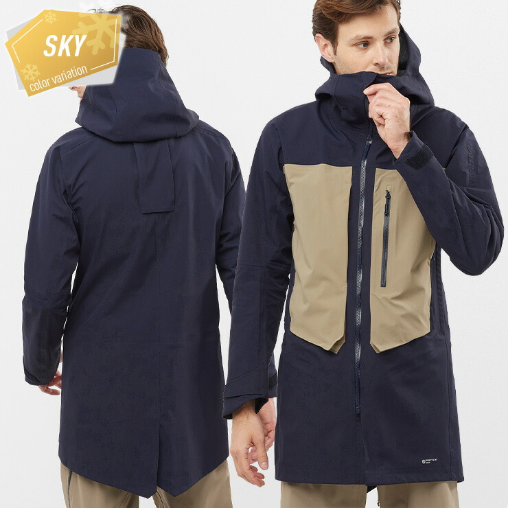 22-23 SALOMON サロモン STANCE 3L LONG JACKET M スノージャケット