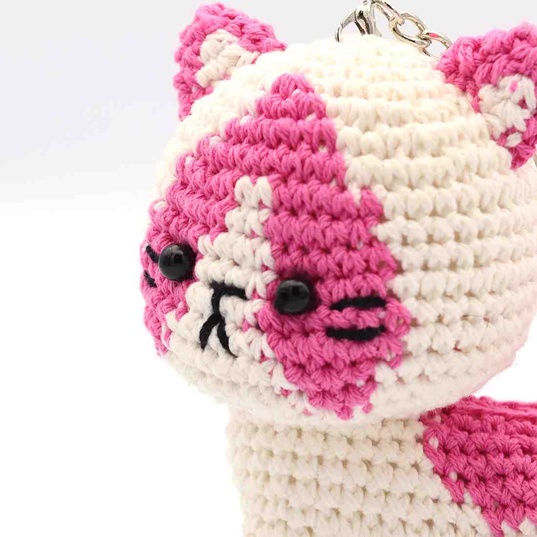 楽天市場】TMC 編みぐるみキーホルダー ネコ 10725-008 ねこ 手編み