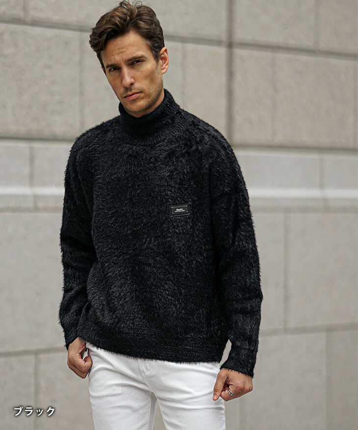 楽天市場】タートルネック ニット メンズ ブランド モヘアニット