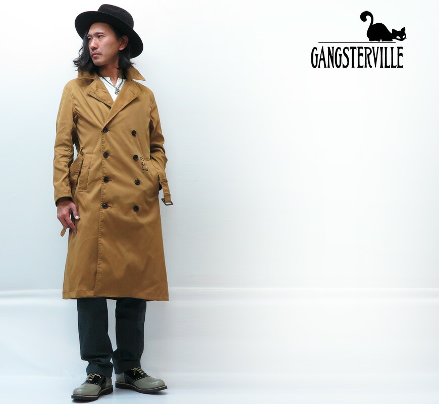 楽天市場】GANGSTERVILLE ギャングスタービル BENJAMIN トレンチコート