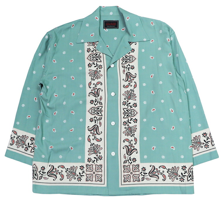 楽天市場】GANGSTERVILLE ギャングスタービル 長袖 レーヨン オープン