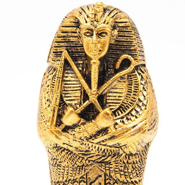 楽天市場】ミニミイラ付きファラオ棺桶 置物 レプリカ像 フィギュア 約