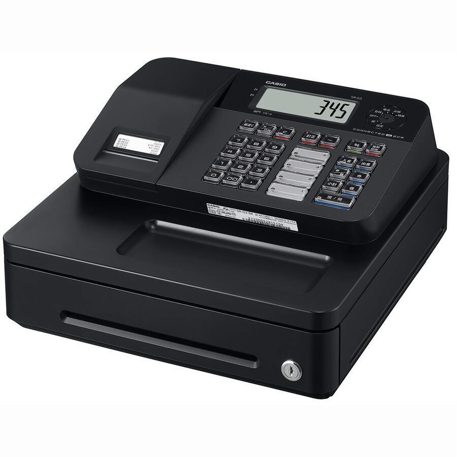 CASIO＞カシオ レジスター SR-S200-EX-BK ブラック Bluetooth搭載 イン