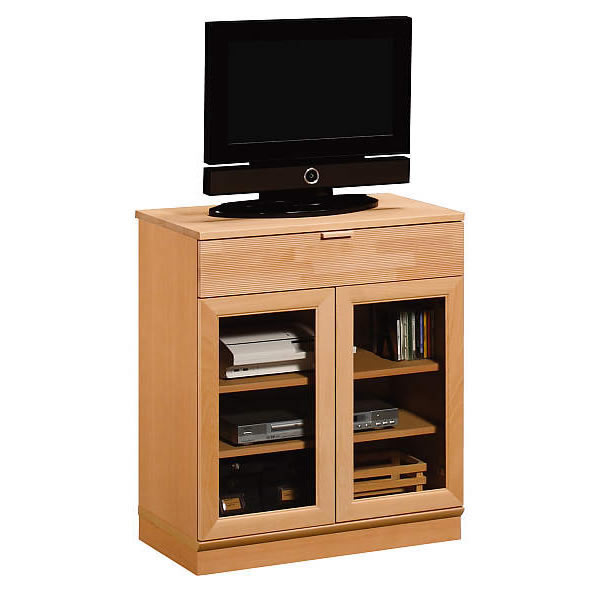 楽天市場】カリモク キャビネット（ガラス扉） 幅700mm【QD2500