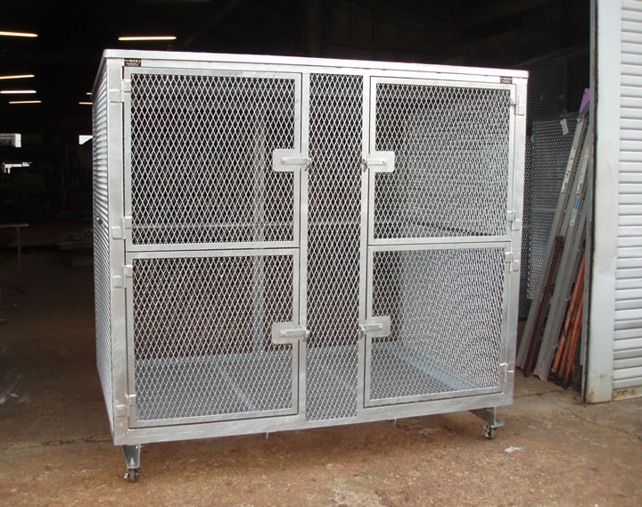 ゴミステーション 堀井鉄工 AX-Z02(網目仕様) 幅1860×奥行1240×高さ