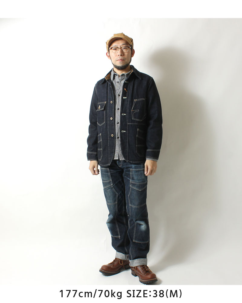 EIGHT-G(エイトジー) 11.5oz,デニムカバーオール / 8JK-25 / 2025秋冬