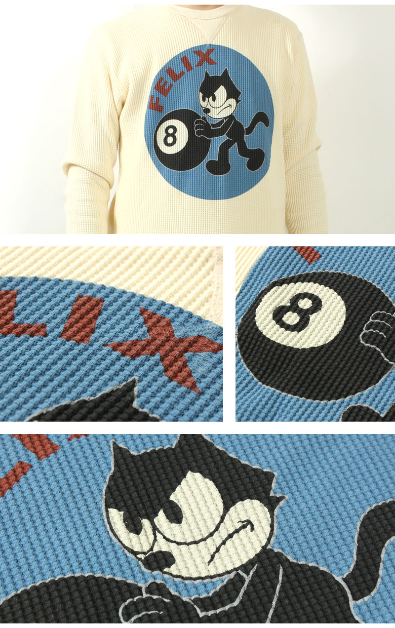 TOYS McCOY(トイズマッコイ) ビッグワッフルクルーネックロンT FELIX 8