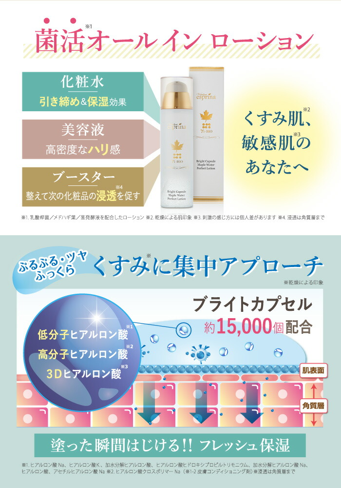 エスプリーナ 美BIO ブライトカプセル メープルウォーター