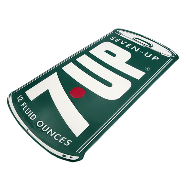 楽天市場】セブンアップ 缶 ブリキ看板 エンボス メタルサイン サイン