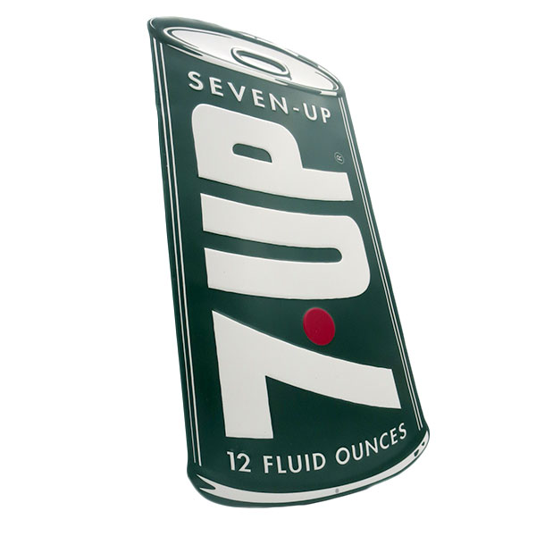 楽天市場】セブンアップ 缶 ブリキ看板 エンボス メタルサイン サイン