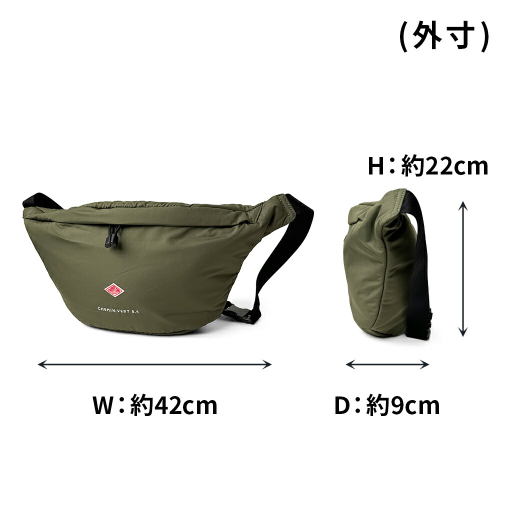 楽天市場】DANTON ダントン POLYESTER TAFFETA SLING BAG ボディバッグ