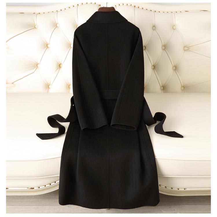 楽天市場】ウールコート ウエストベルト ラップコート テーラード