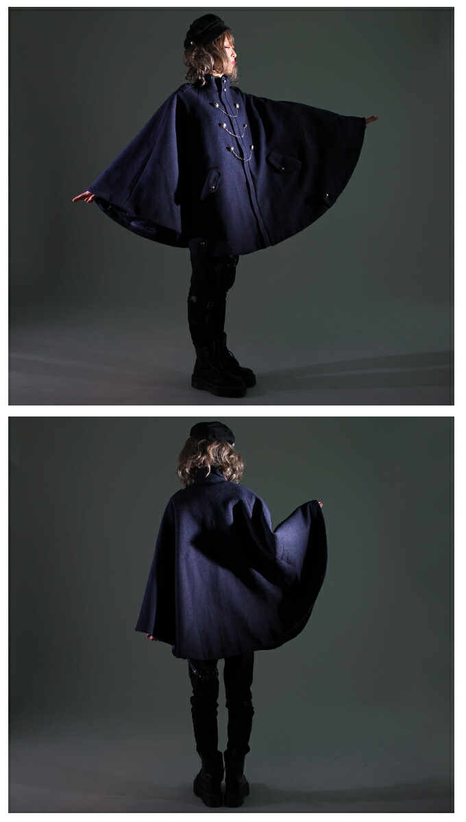 アウター コート ポンチョ マント ナポレオン ユニセックス ＊Favorite