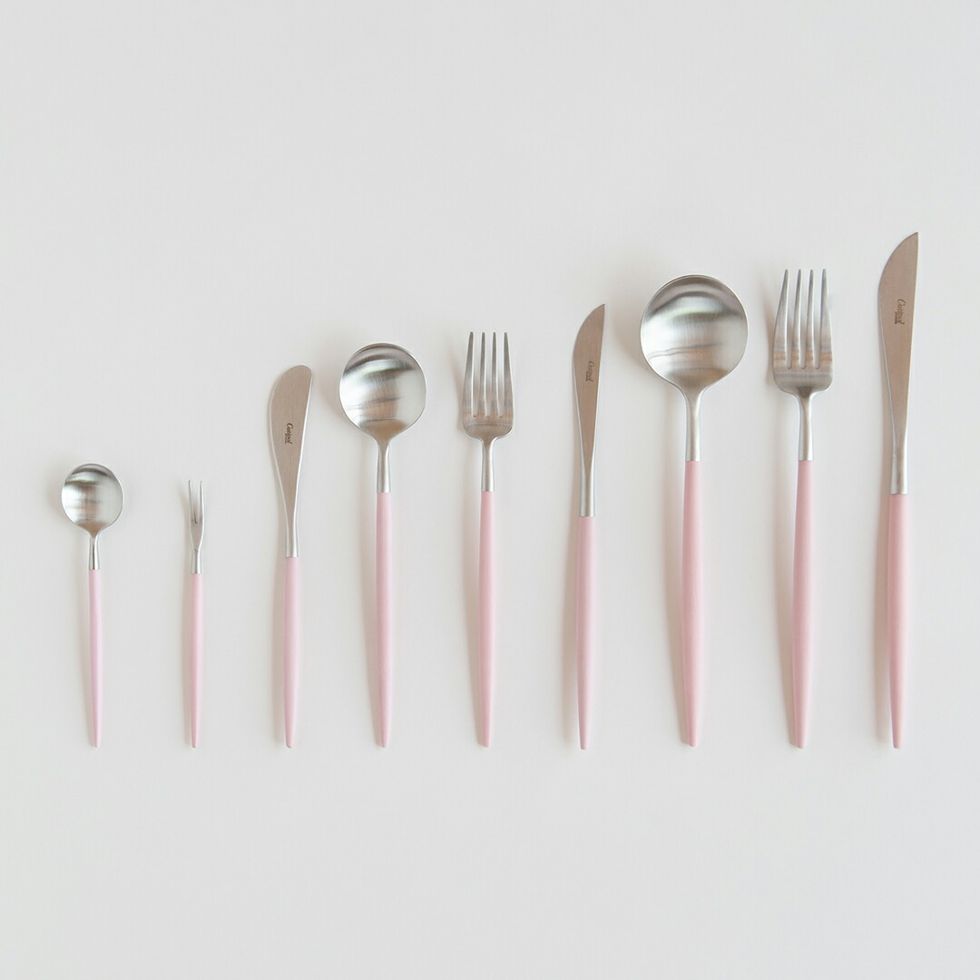 ゴア／GOA ピンク×シルバー カトラリー（クチポール／Cutipol） フリー