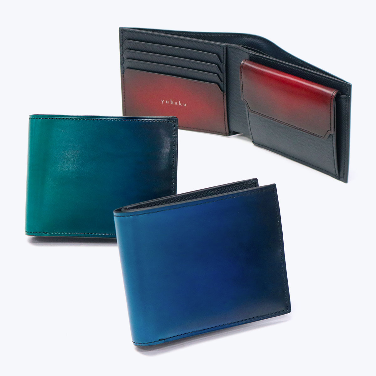 楽天市場】【最大48倍 3/5限定】 ユハク 二つ折り財布 メンズ