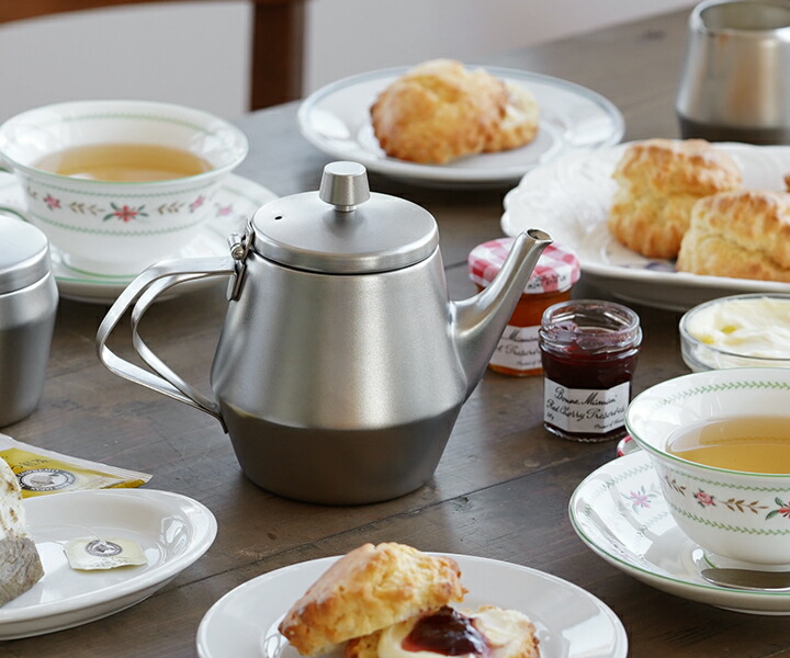 楽天市場】仔犬印 ティーポット 2人用 急須 16oz オールステンレス