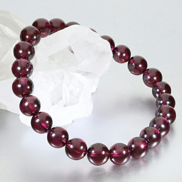 ロードライトガーネット ブレスレット 7.5mm 17cm レディースM サイズ