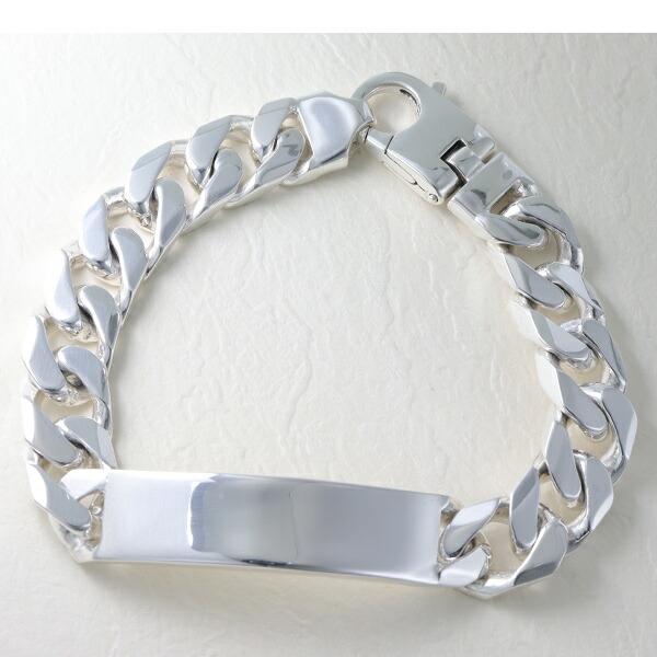 楽天市場】サツルノ プレート 喜平チェーン シルバー ブレスレット