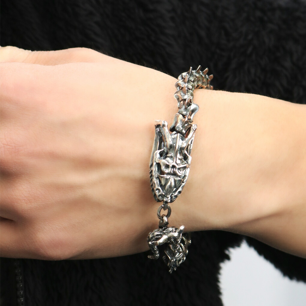 Cold I's パイソン スケルトン ブレスレット シルバー 925 蛇 ヘビ